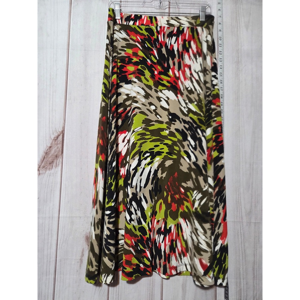 Kasper Women's M Abstract Print Maxi Skirt